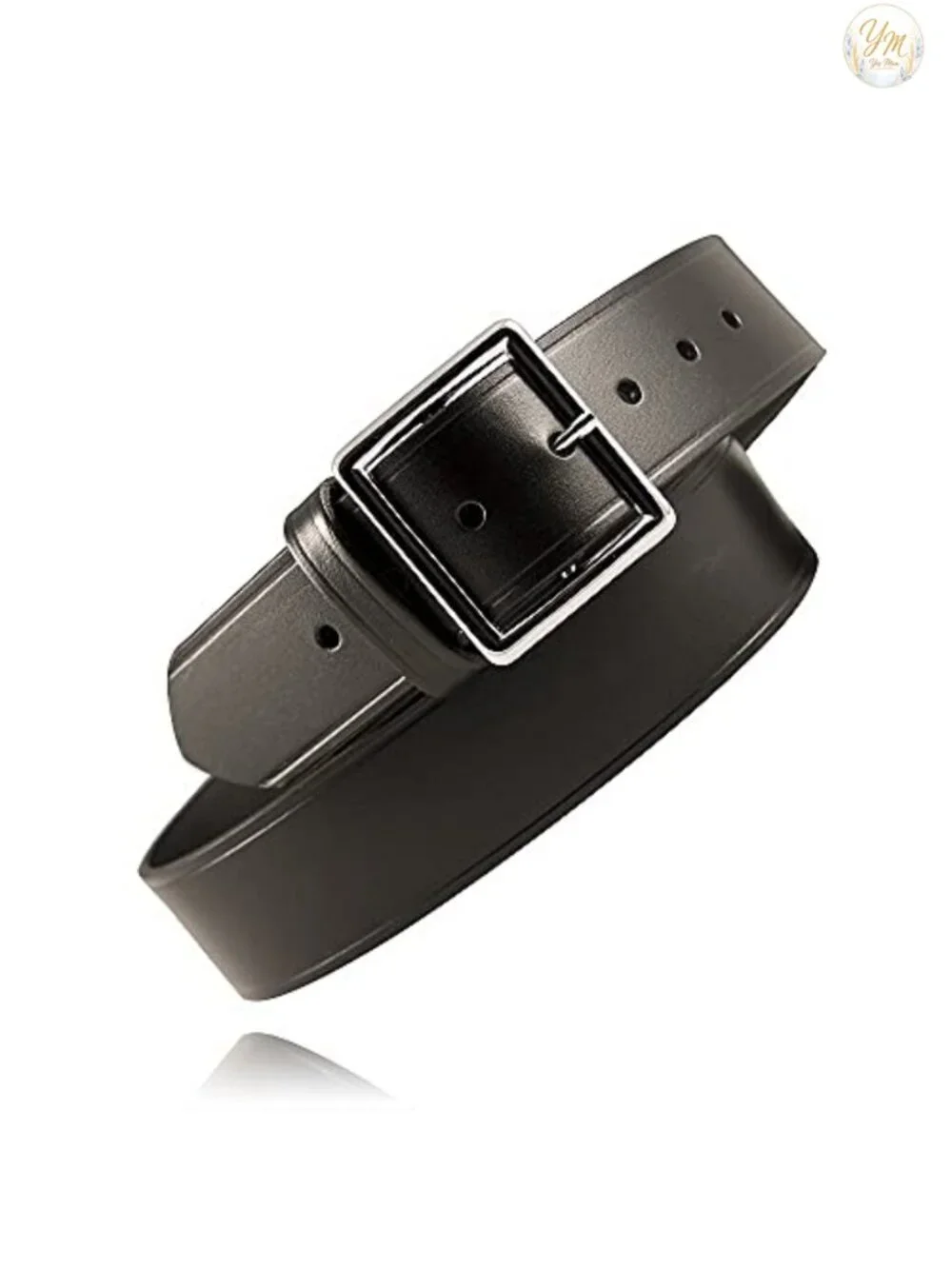 Full-Grain English Bridle Leather Belt 1.75in US Made, Solid Brass Buckle